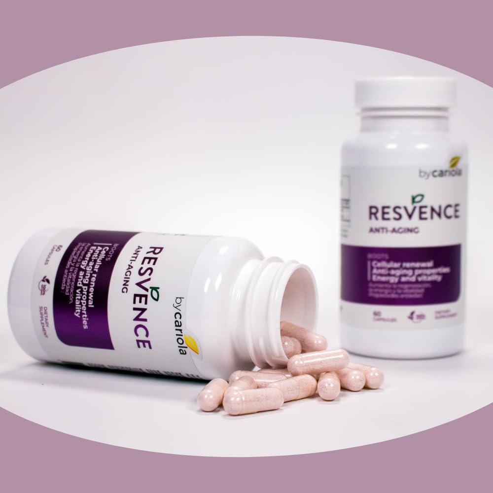 Daily-use reminder with meals showing consistent routine for Resvence supplementation.