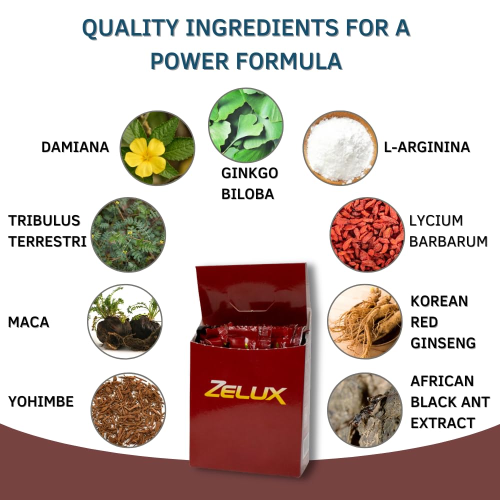Front label showing nine-ingredient blend designed to support stamina and circulation.
