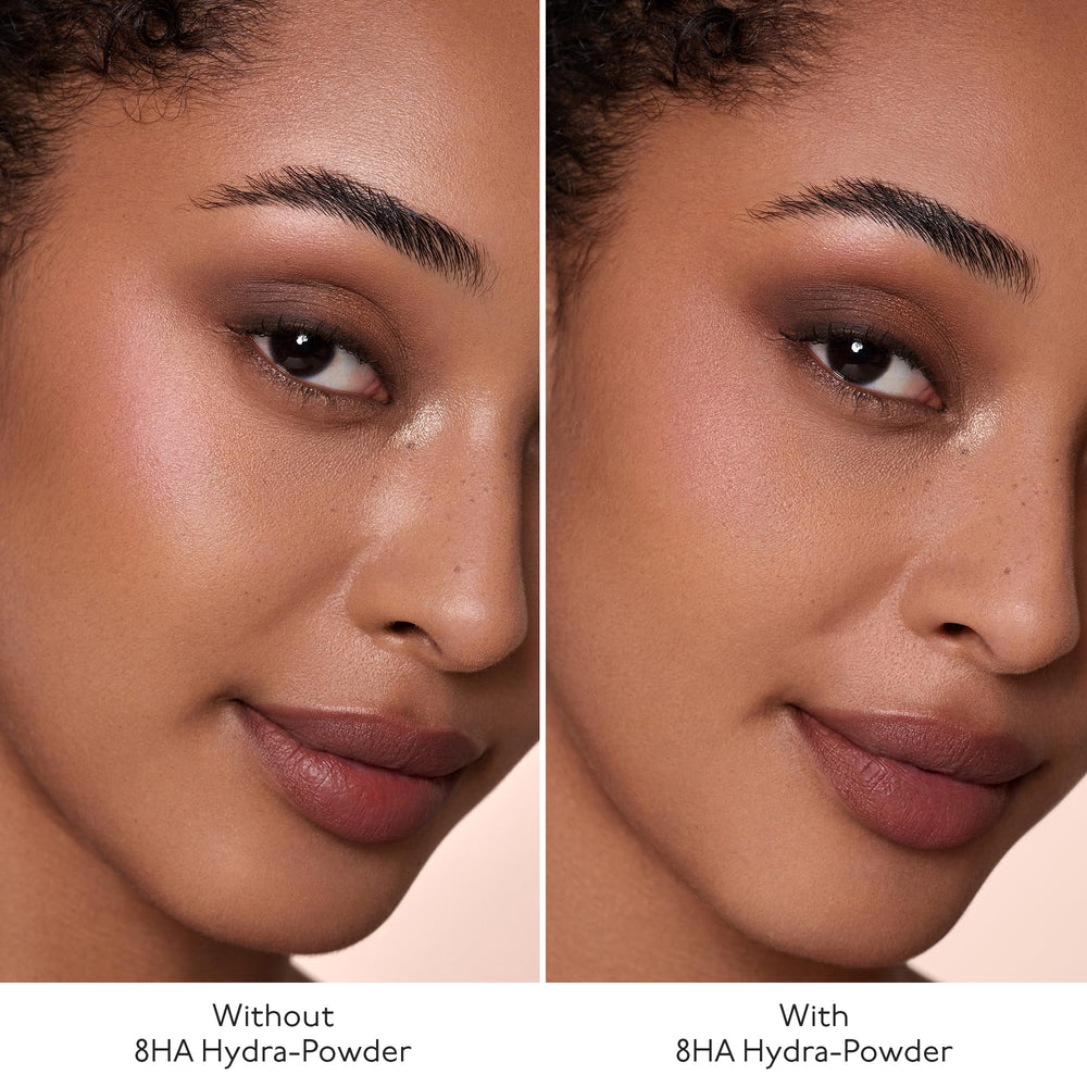 Close-up view of By Terry Hyaluronic Hydra-Powder delivering a lightweight, hydration-aware setting.