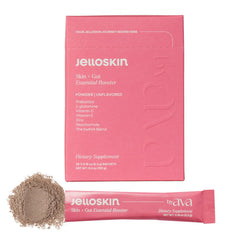 byAVA Jelloskin bottle front showing glow support and gut synergy