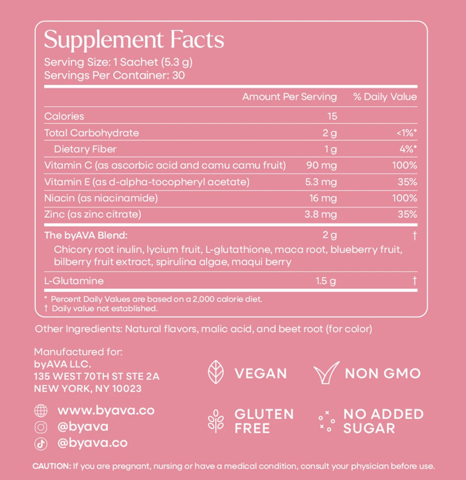 byAVA Jelloskin spirulina and berries collage for superfood blend