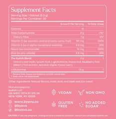 byAVA Jelloskin spirulina and berries collage for superfood blend