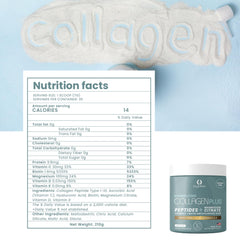Close-up of Byblite label highlighting collagen and key nutrients blend.