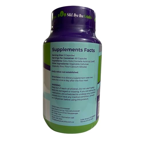 Bye Bye Gotu Kola bottle on countertop signals routine use