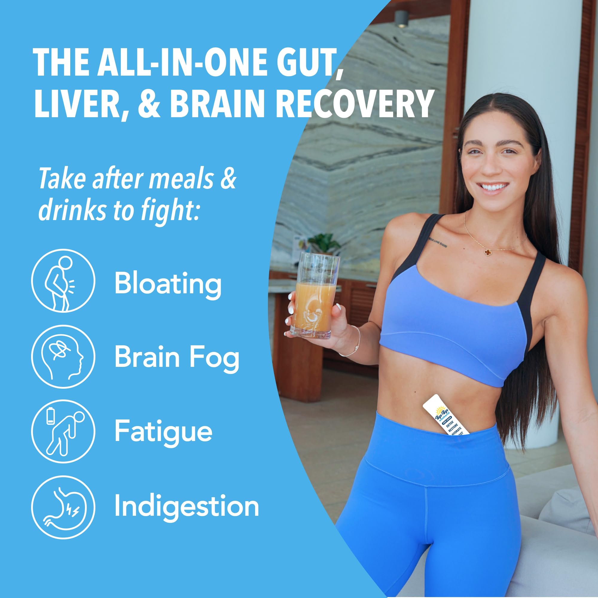Bye-Bye Weekend Lions Mane ingredient highlight emphasizing cognitive support.