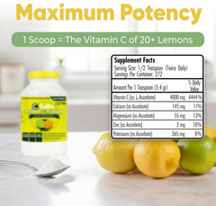 C-Salts 26 oz jar with scoop illustrating bulk supply for family use