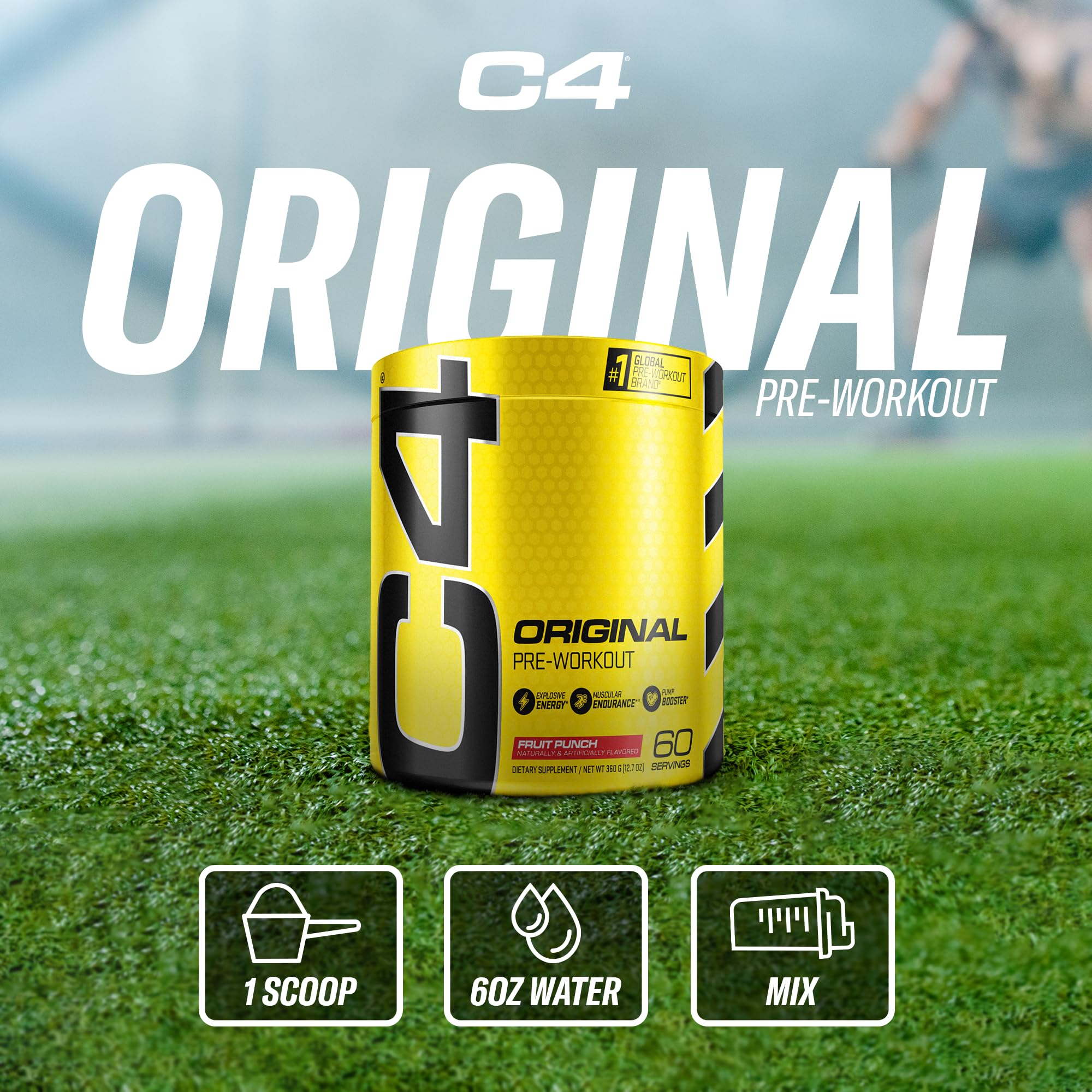 C4 Original supports workout energy during cardio performance