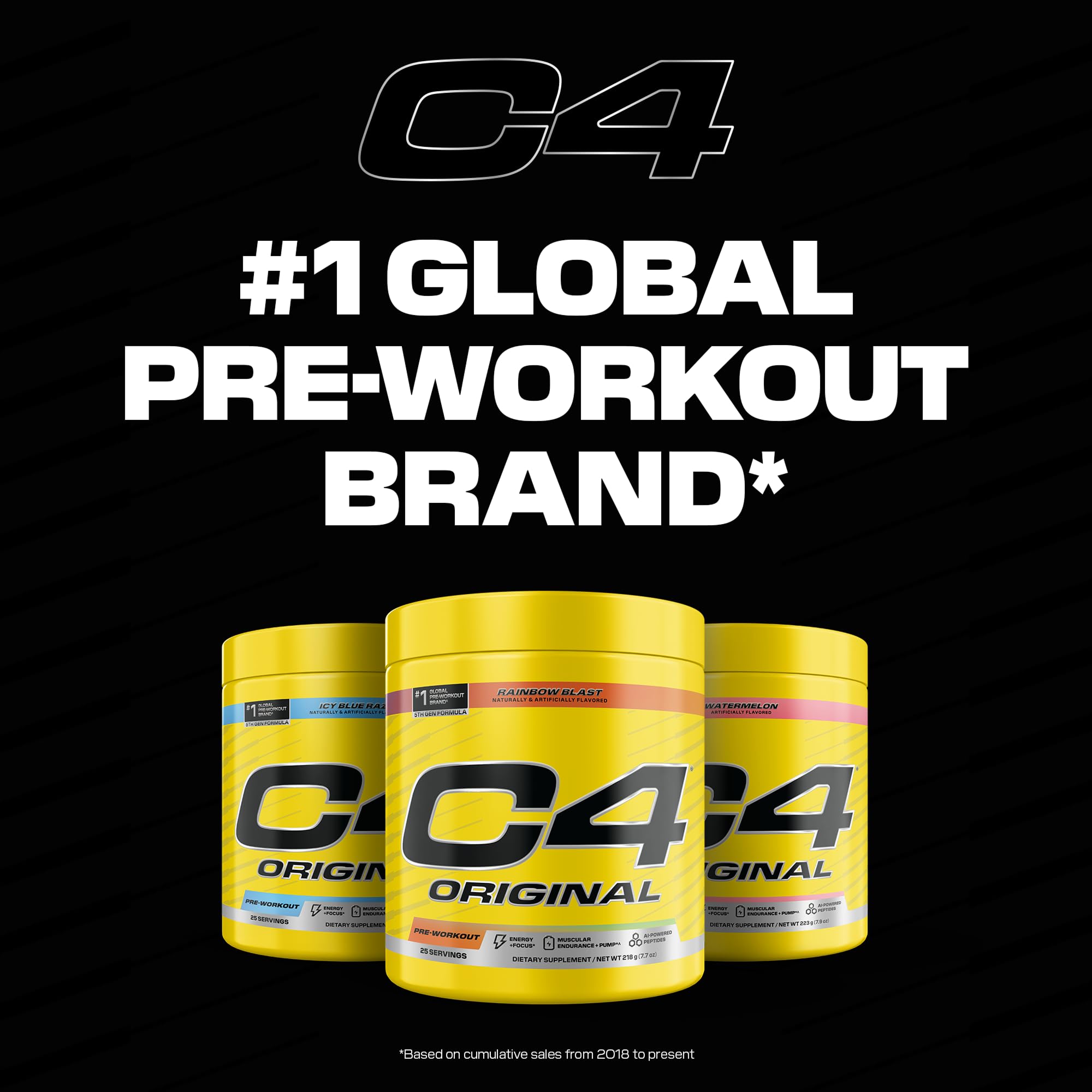 C4 Original Hawaiian Punch gym-scene conveys sustained endurance for heavy training