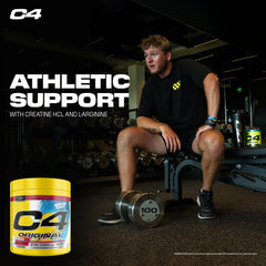 C4 Original Hawaiian Punch preworkout-mix image emphasizes focus and performance boost