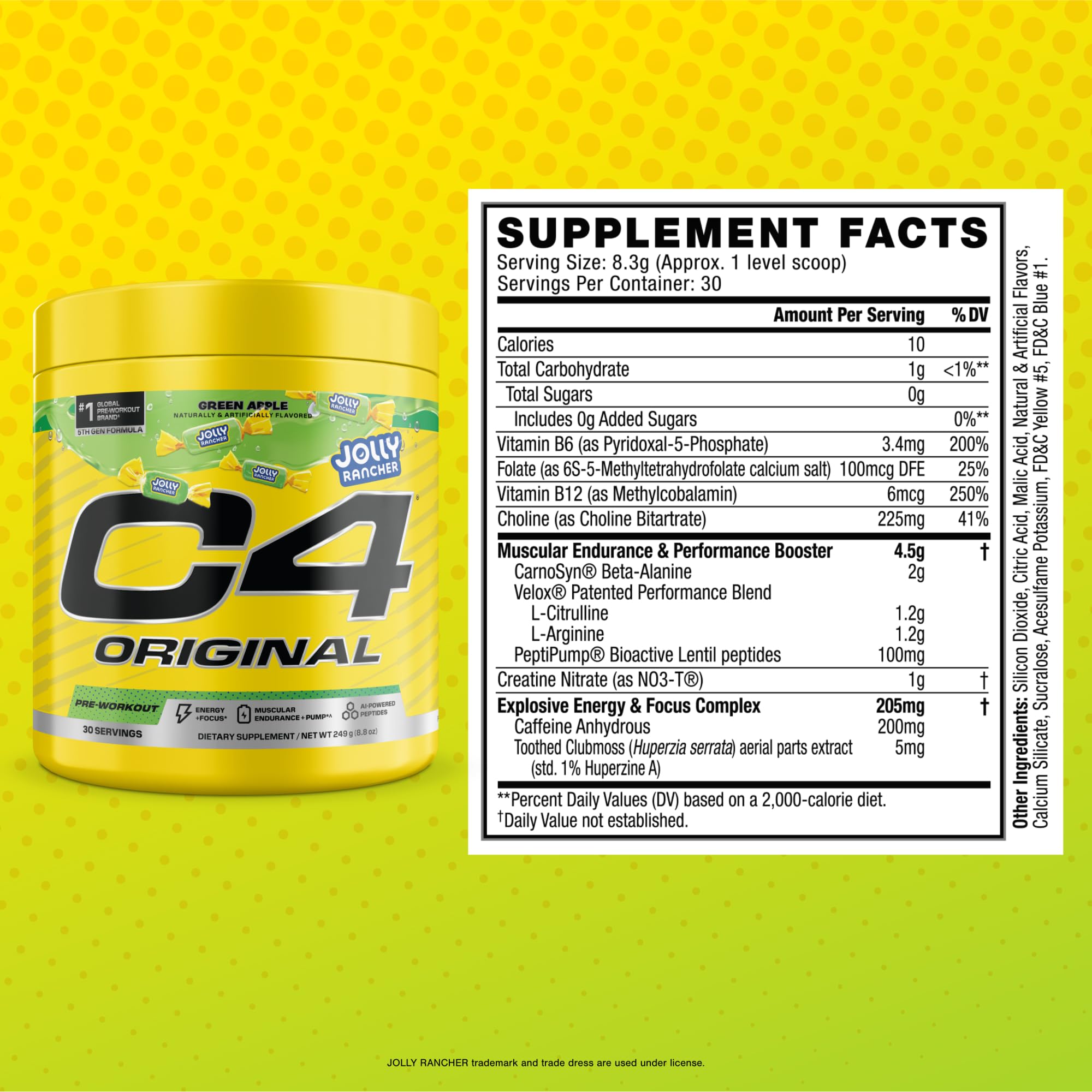 Pouring C4 Original Green Apple drink to visualize quick hydration and focus.