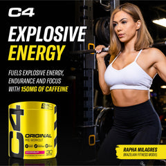 C4 Original powder dissolving in water demonstrating fast mix for training
