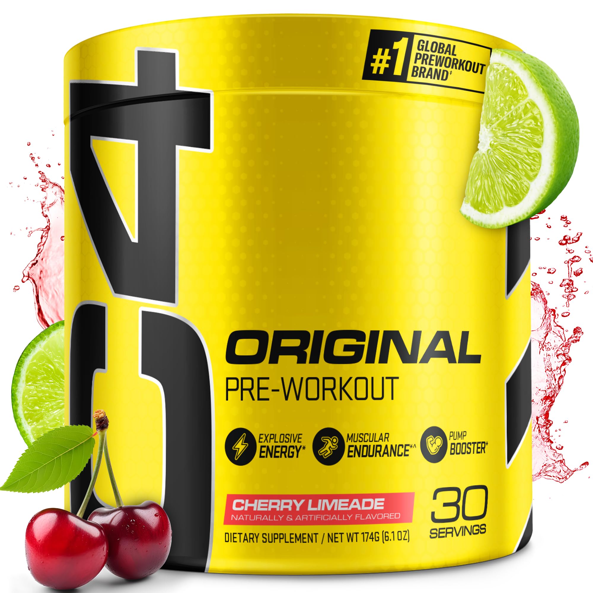 C4 Original pre-workout cherry limeade pour ready for training enhances energy