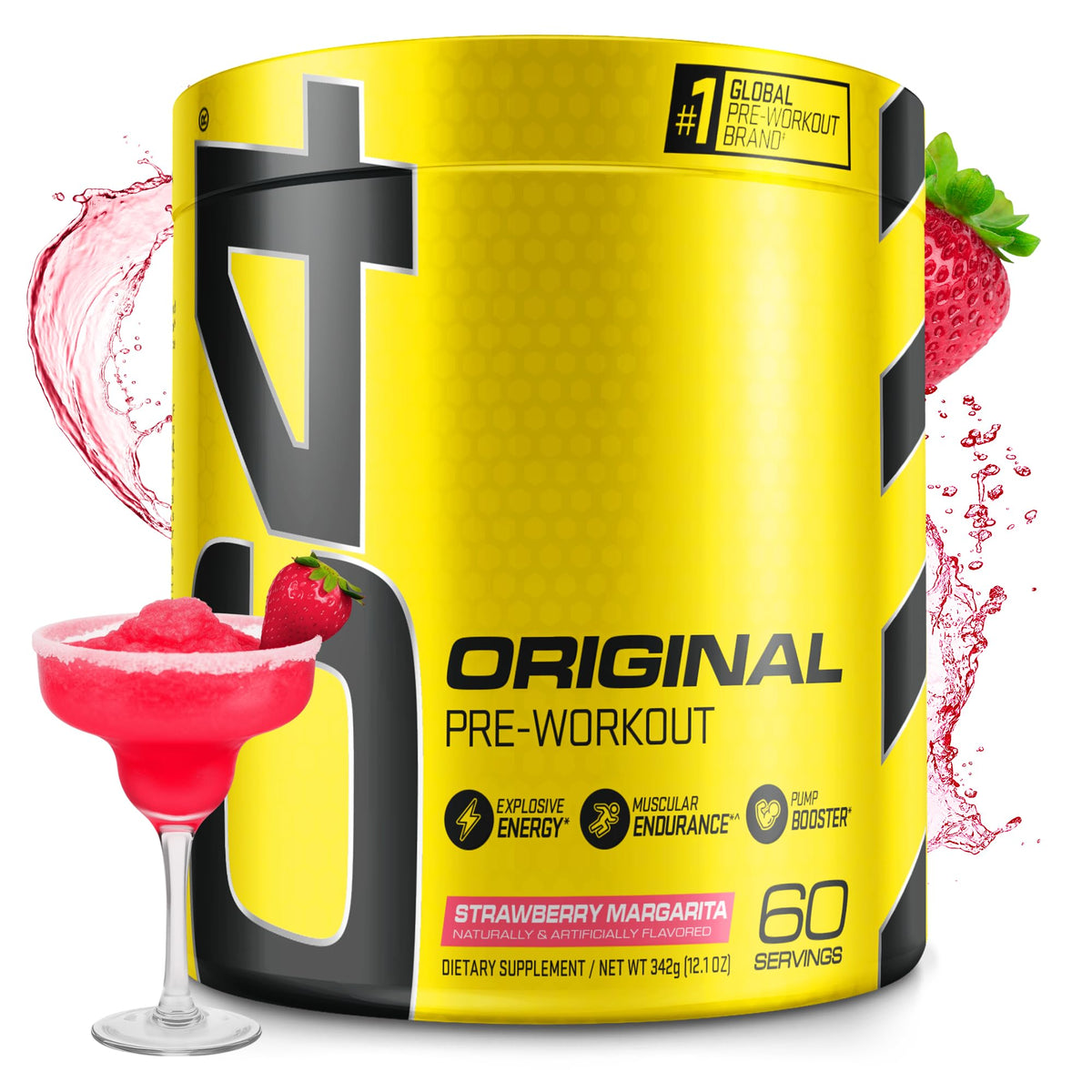C4 Original Strawberry Margarita bottle ready for workouts and flavorful energy