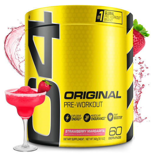 C4 Original Strawberry Margarita bottle ready for workouts and flavorful energy