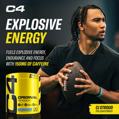 C4 Original sugar-free formula label emphasizes flavor without sugar.