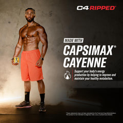 C4 Ripped powder dissolving in water for a smooth energy lift
