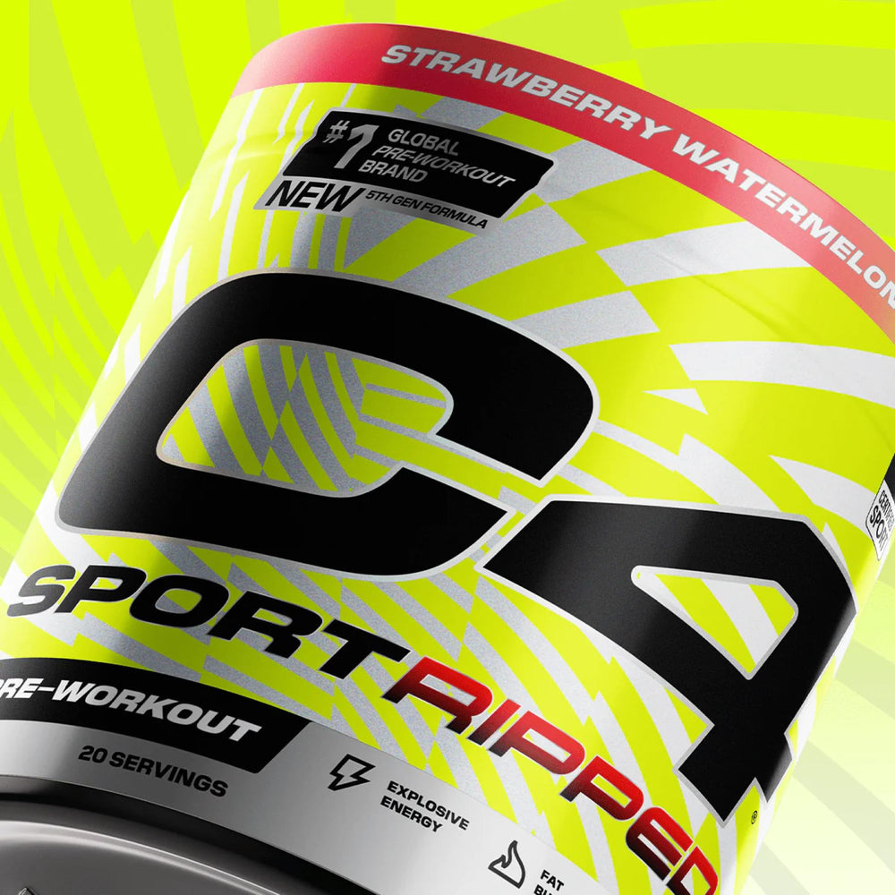 C4 Sport Ripped nutrition panel aiding informed pre-workout choices.