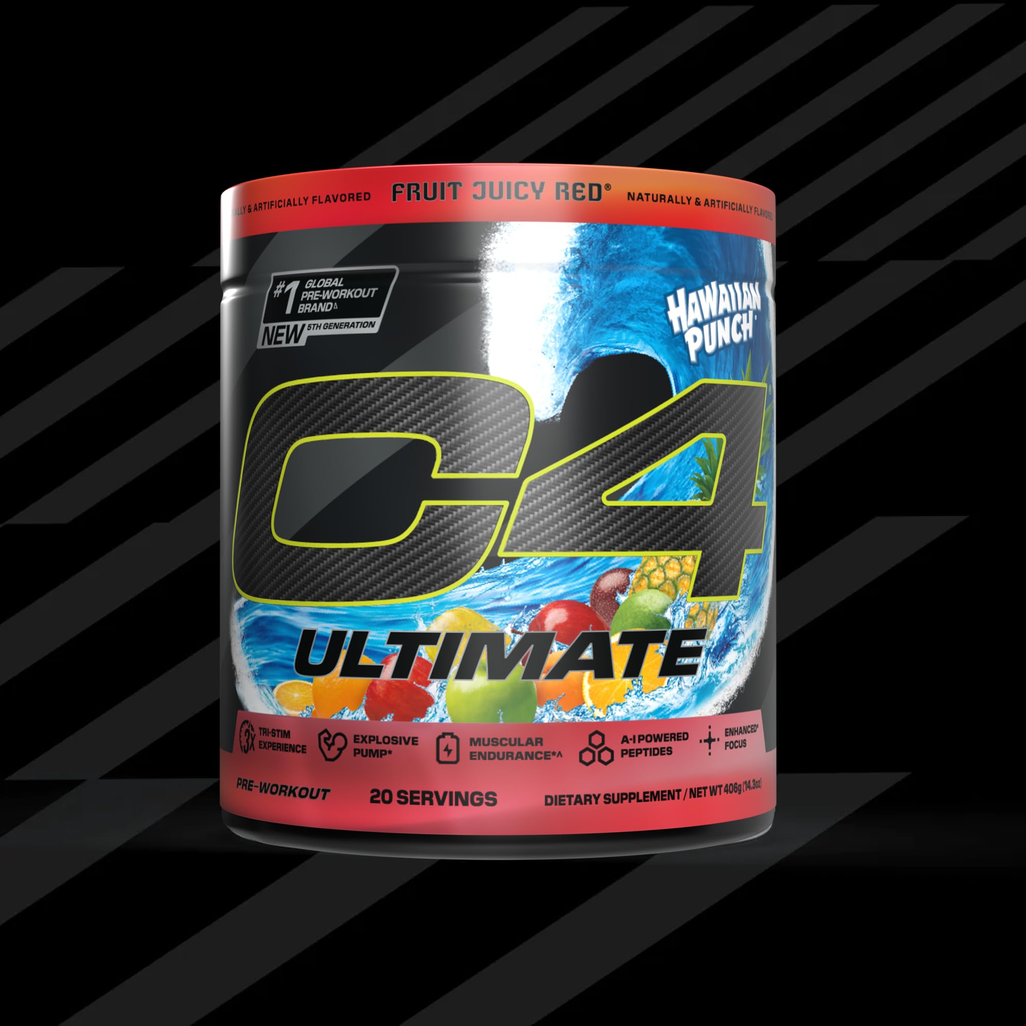 C4 Ultimate 20-serving bottle supports regular training.