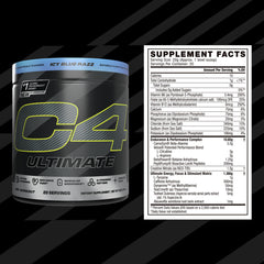 C4 Ultimate PeptiPump bottle features exclusive peptide info