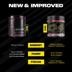 C4 Ultimate Watermelon being mixed in glass for smooth pre-workout