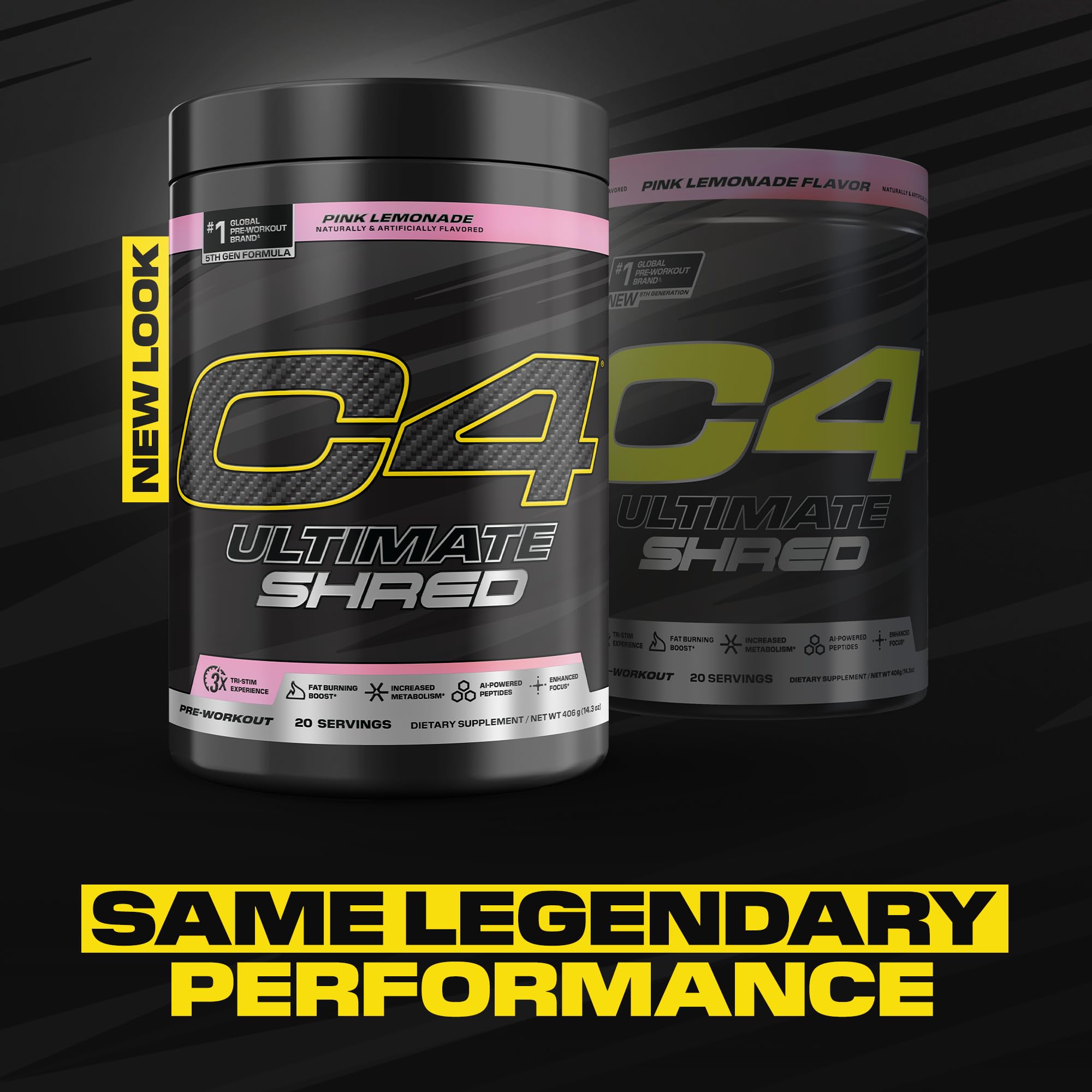 C4 Ultimate Shred pepti-pump closeup showcases AI-designed peptide benefits