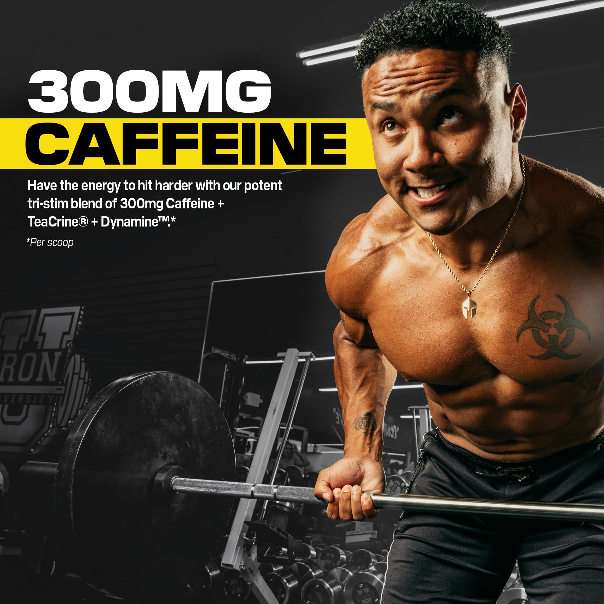 C4 Ultimate Shred athlete performing reps fueled by the formula