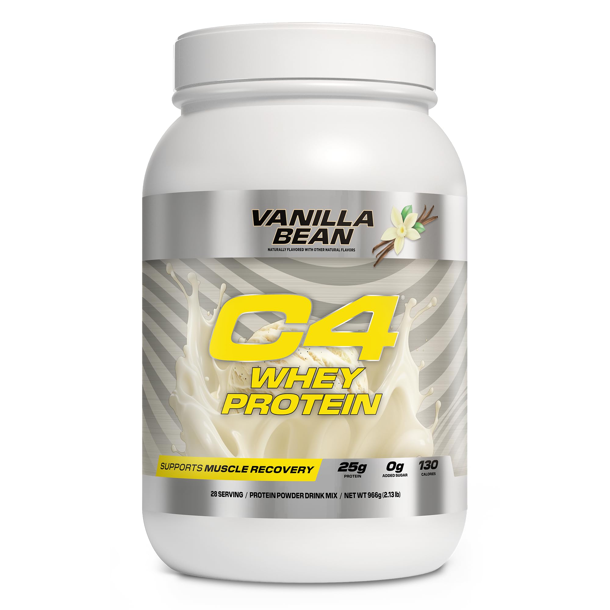 C4 Whey Protein Hershey's Milk Chocolate tub highlights rich flavor and muscle support