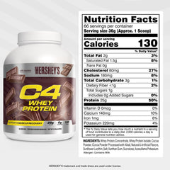 C4 Whey Protein Reese's Peanut Butter & Chocolate serving scoop ready to mix