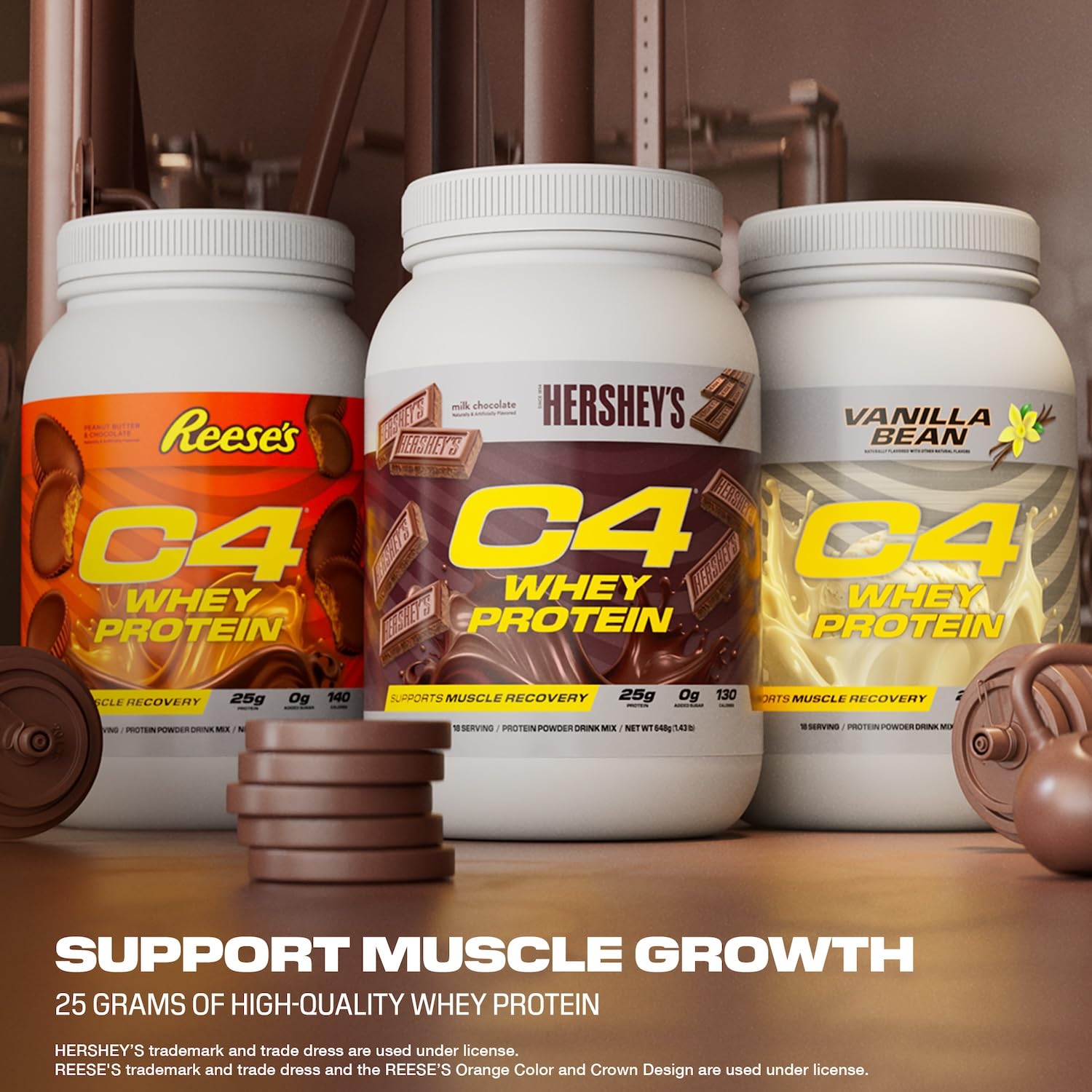 C4 Whey Protein serving in a shaker ready to mix