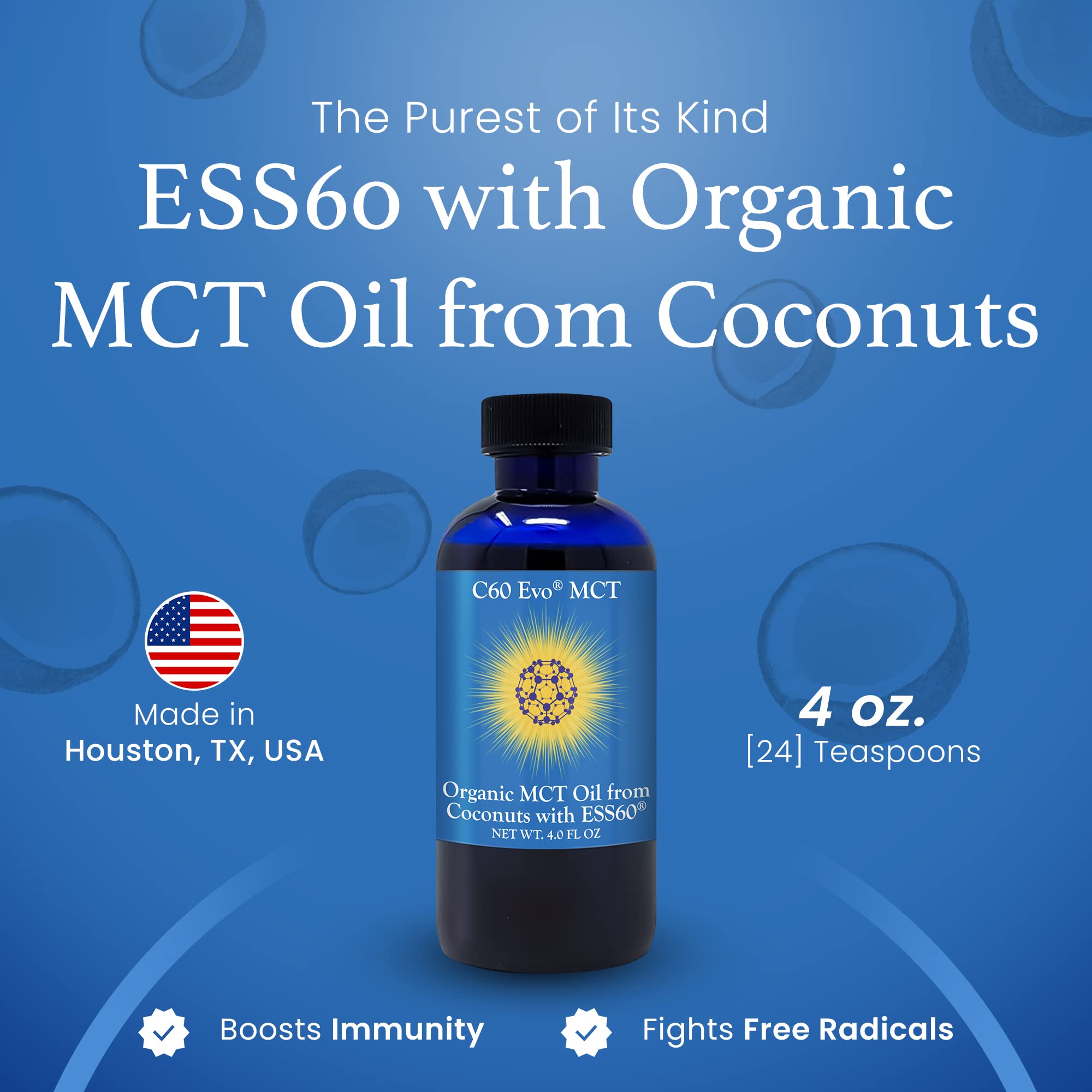 C60 Evo MCT Oil pour demonstrates simple use in daily routines.