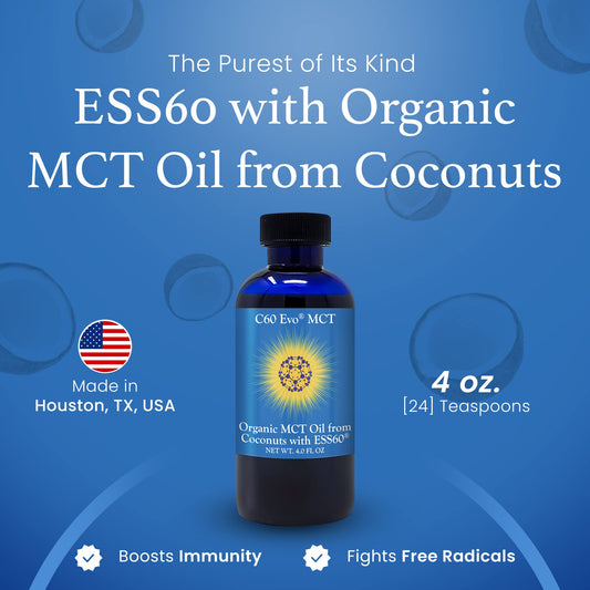 C60 Evo MCT Oil pour demonstrates simple use in daily routines.