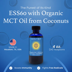 C60 Evo MCT Oil pour demonstrates simple use in daily routines.