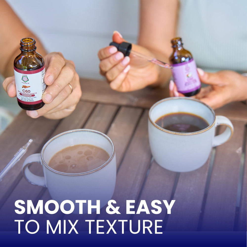 Morning routine with C60 Purple Power supports focus and daily stamina.