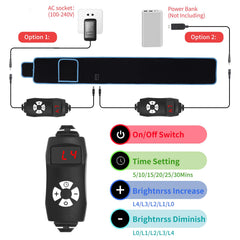 cabpay ergonomic belt closeup reveals LED panel and flexible design