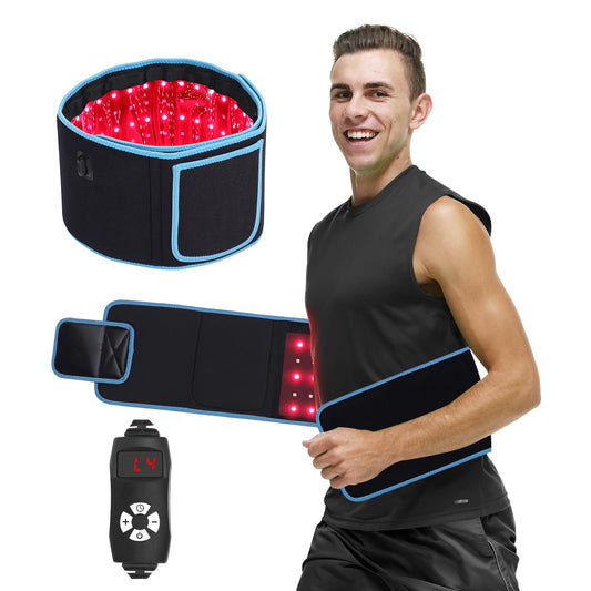 cabpay red and infrared therapy belt front view for targeted warmth and comfort