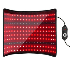 cabpay red light pad on bed providing soothing warmth with broad coverage.