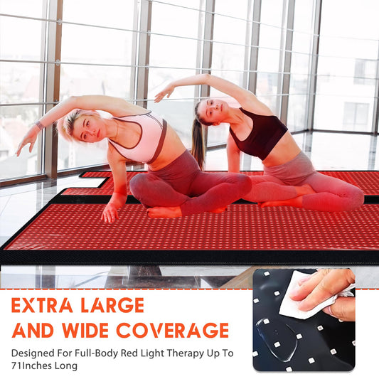 cabpay red light therapy blanket back view — targeted warmth for back comfort and joints.