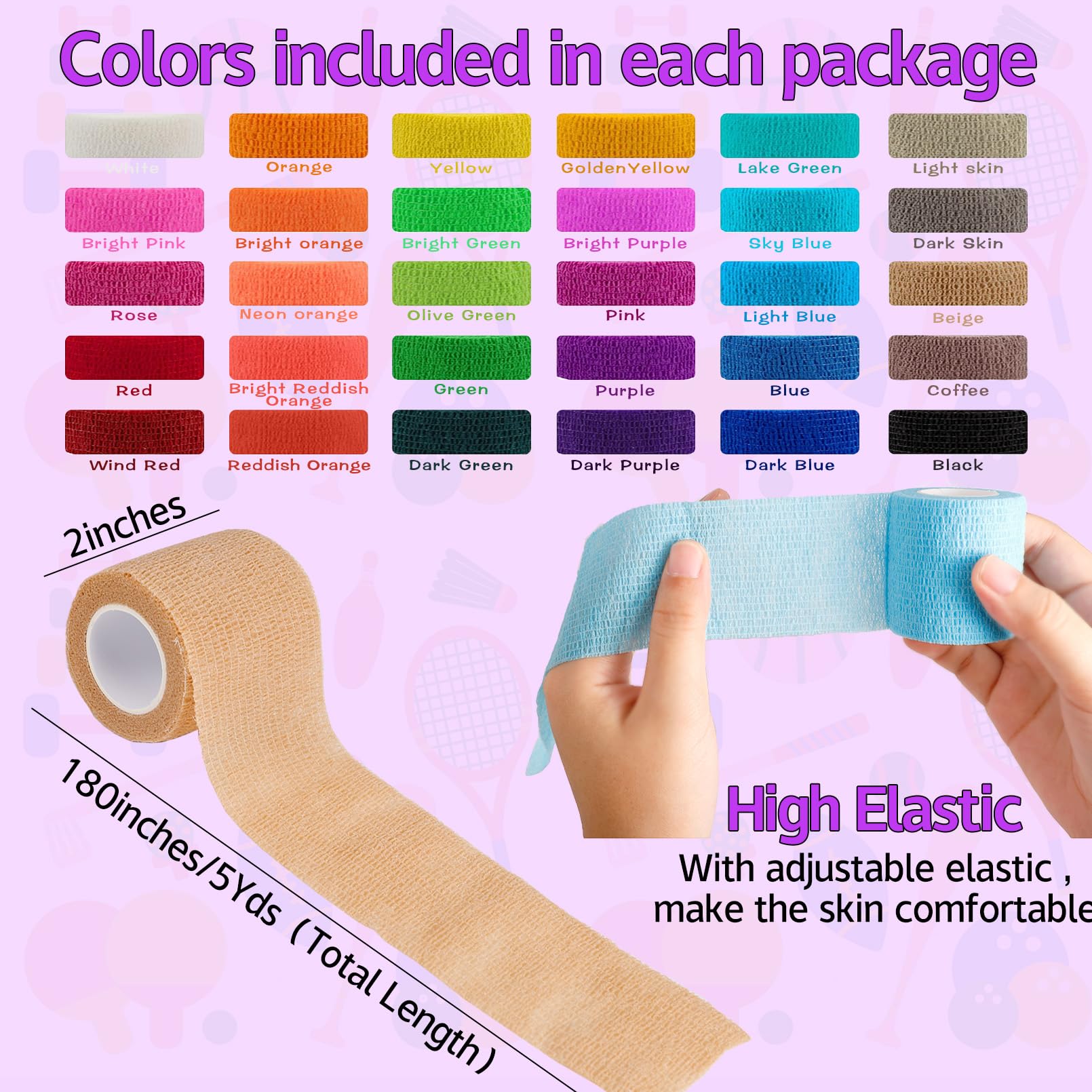 CACASO colorful 120 roll pack enabling color coding