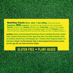 Caddy Snacks Chewy Cherry Almond bar sliced view highlights plant-based ingredients for healthy snacking