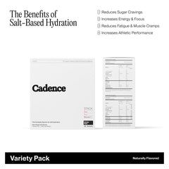 Cadence Core Hydration sachets pack for daily and workout hydration.