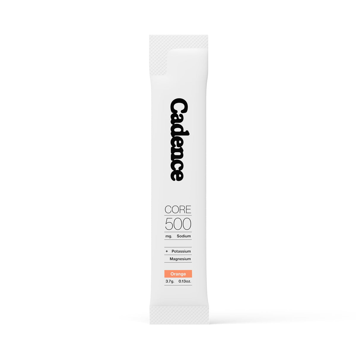 Cadence Core Orange sachets packaging for convenient hydration on the go.