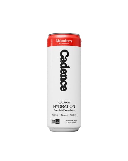 Cadence Melonberry electrolyte drink can front view for refreshing hydration.