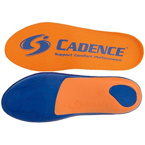Cadence Original Orange heel and forefoot support improves comfort and shock absorption.