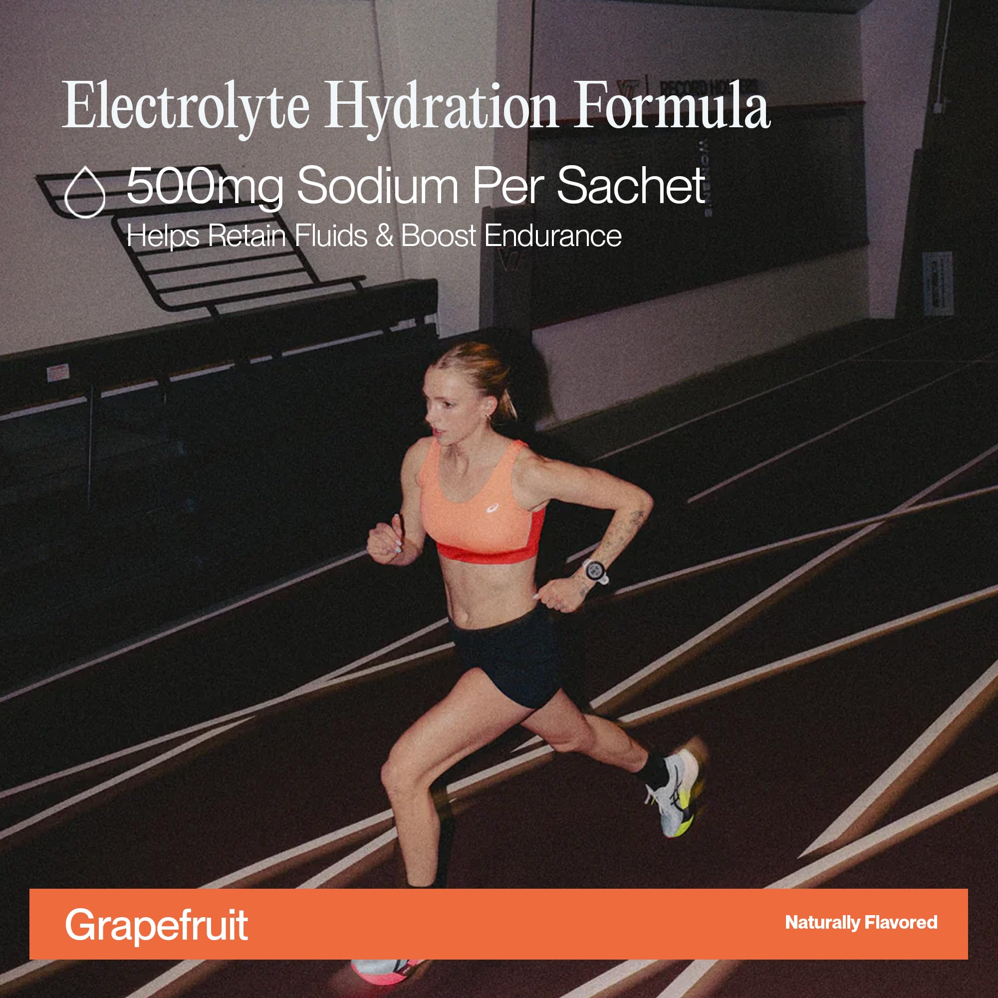 Cadence Race Energy Grapefruit carton on shelf highlighting vegan and keto-friendly formula.