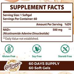 Caenciennes Liposomal NAD+ soft gels in hand suggest rapid absorption