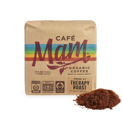 Cafe Mam therapy enema coffee packshot highlighting organic blend and freshness for detox routines.
