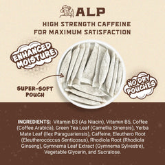 Caffeine Break Coffee Break pouch open for quick, mess-free use.