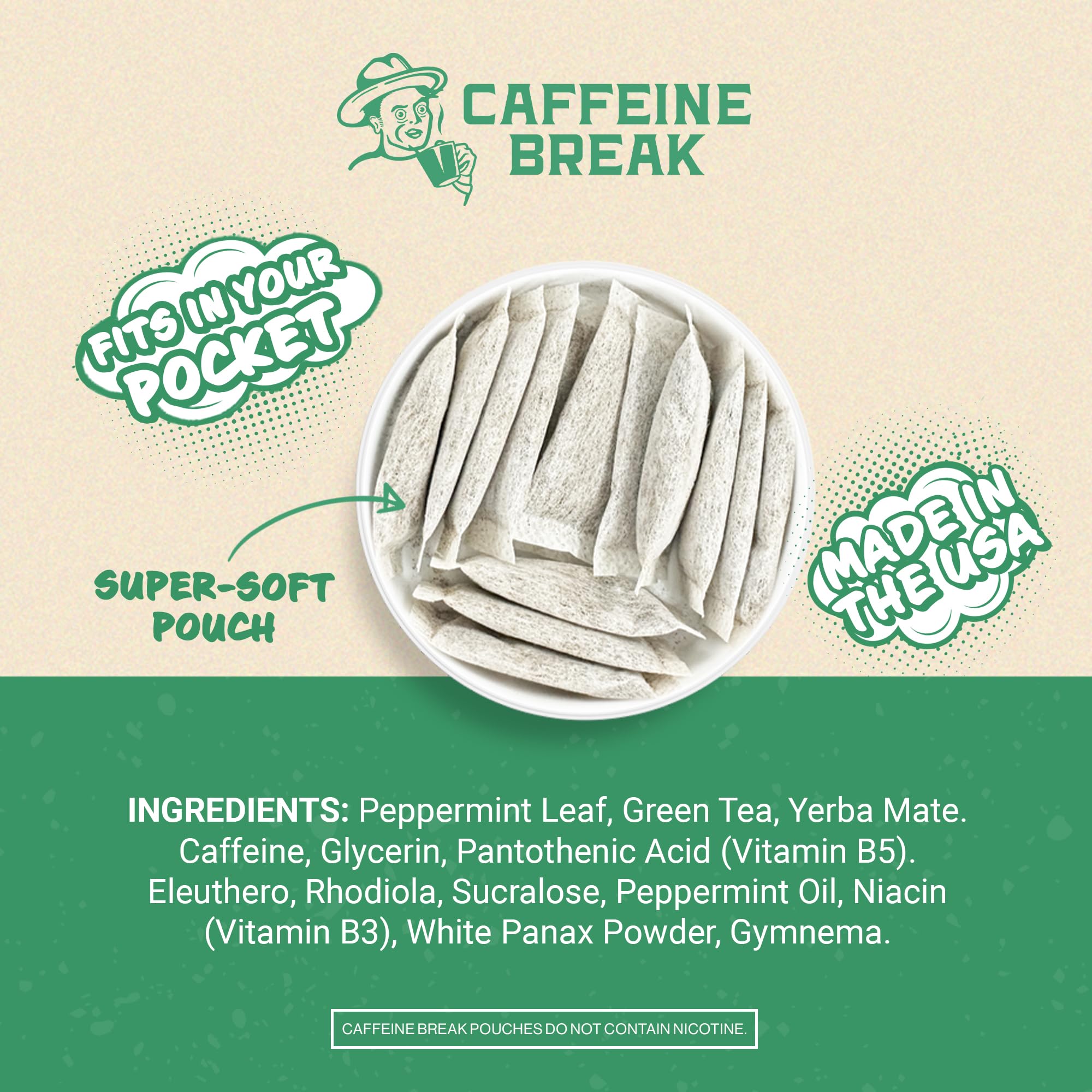 Caffeine Break Made in USA label signals trusted quality and consistency