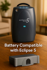 Caire Eclipse 5 battery charger installation shows secure rear slot for easy swapping.