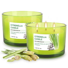 CAKETYCG soy-wax lemongrass formula candle for tranquil outdoor spaces.